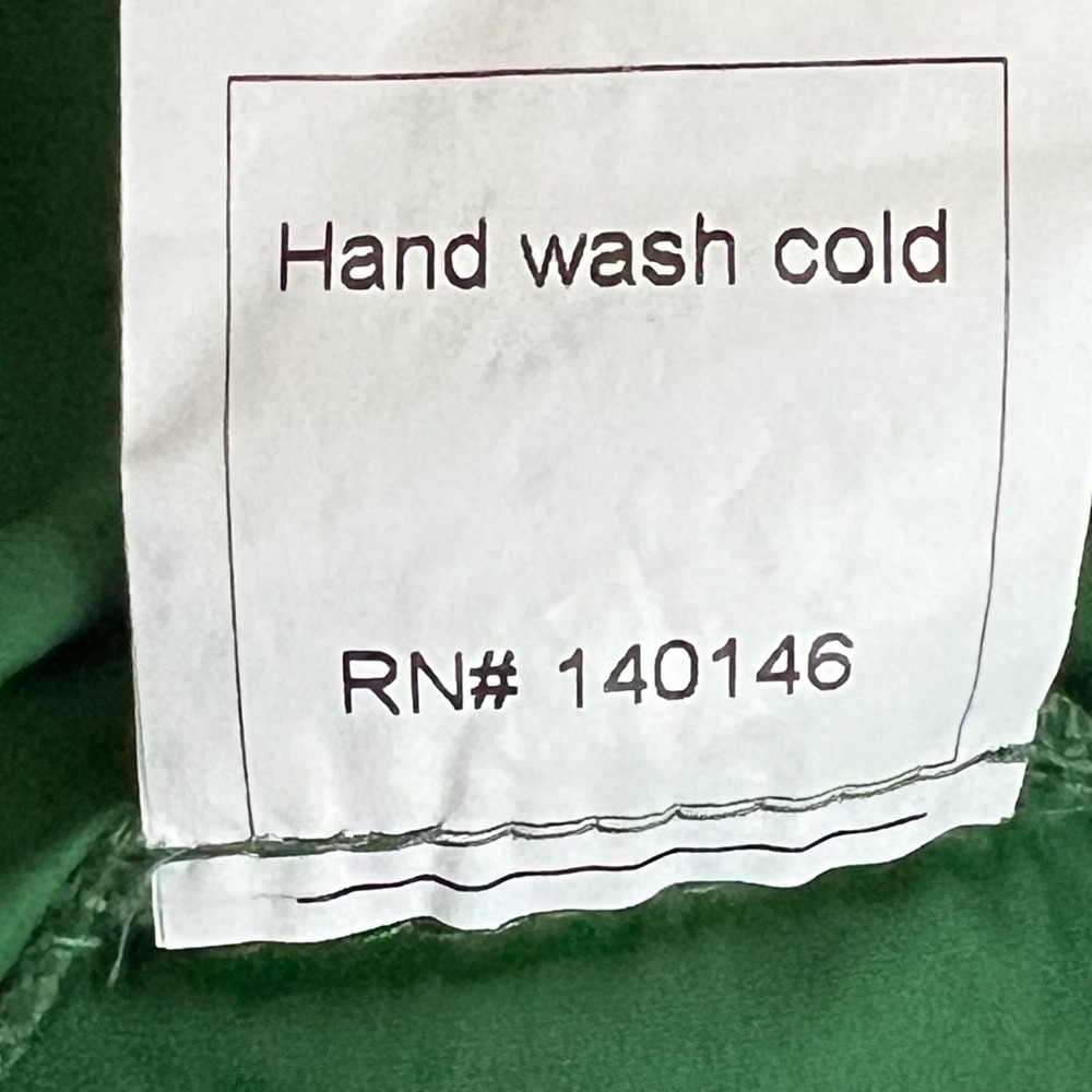 TOV Los Angeles Kelly Green Tiered Poplin Smock Mini Dress Size 42 US L - Picture 7 of 10